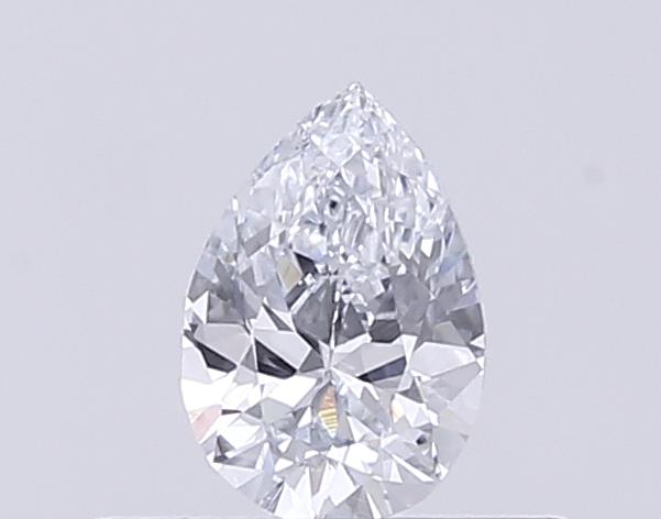 Actual 0.28 carat F Pear lab-grown diamond