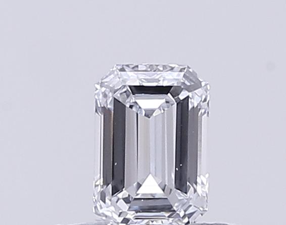 Actual 0.28 carat E Emerald lab-grown diamond