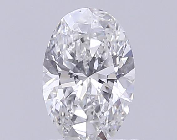 Actual 0.27 carat E Oval lab-grown diamond