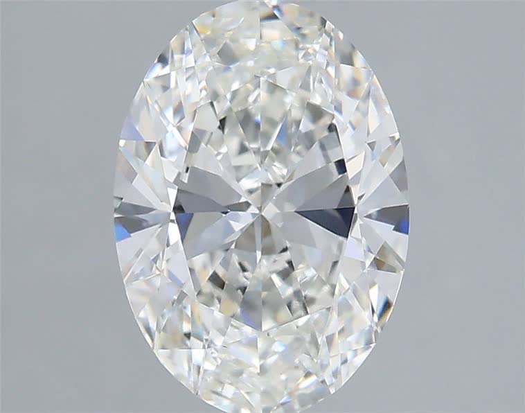 2 carat f VVS2 EX Cut IGI oval diamond