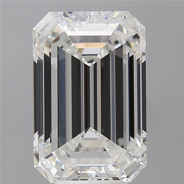 7.04 ct. emerald Lab Grown Diamond front image