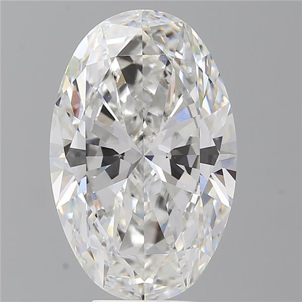 7.03 ct. oval Lab Grown Diamond front image