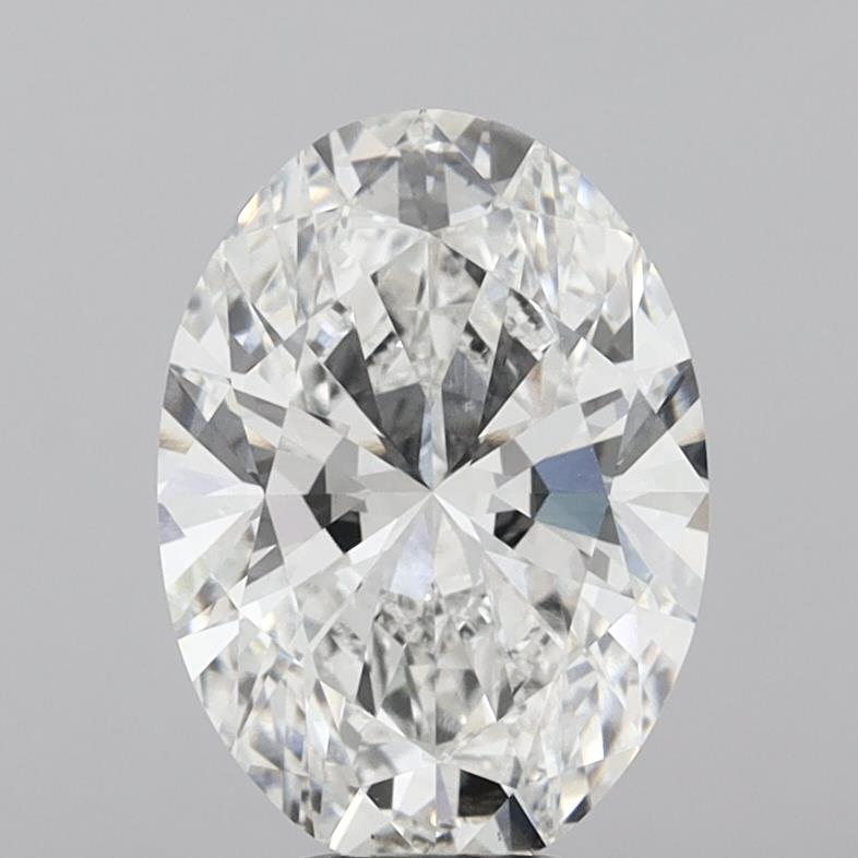6.10 ct. oval Lab Grown Diamond front image