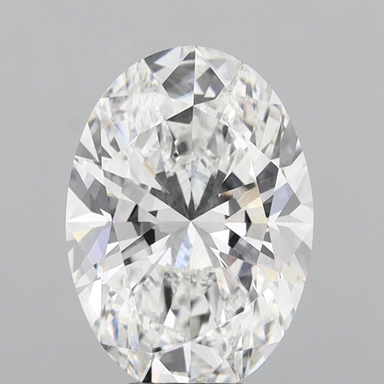 6.10 ct. oval Lab Grown Diamond front image