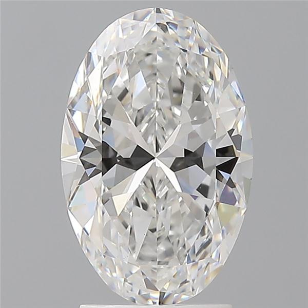 2.58 ct. oval Lab Grown Diamond front image