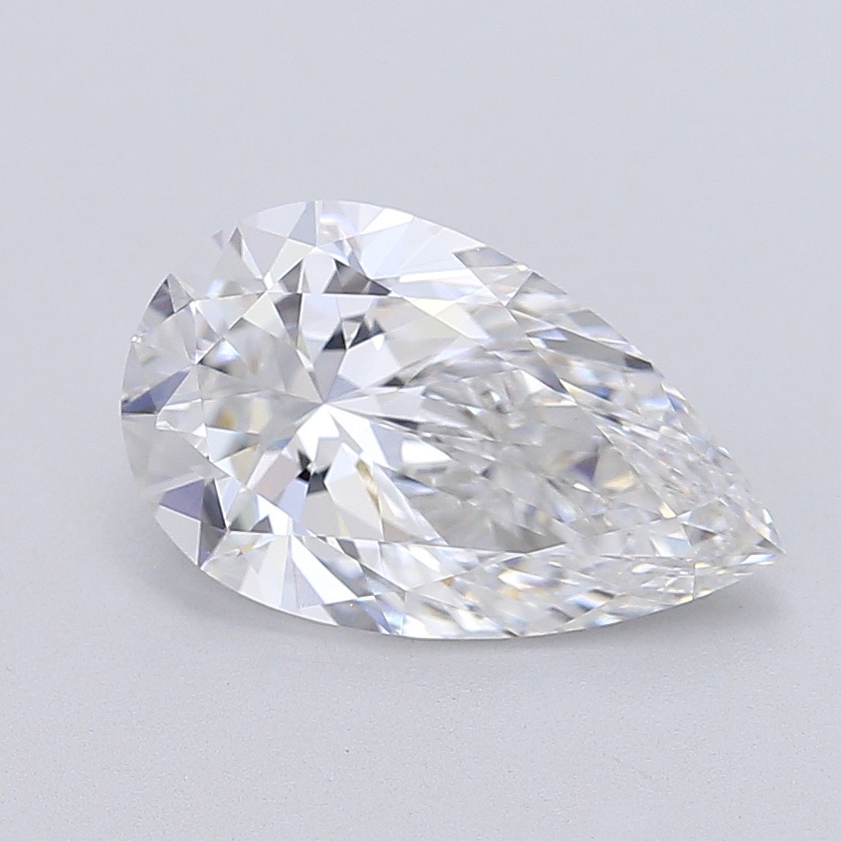 3.05 carat f VVS2 EX Cut IGI pear diamond