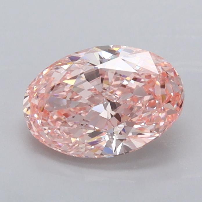 1.05 carat fancy vivid  pink VVS1 EX Cut IGI oval diamond