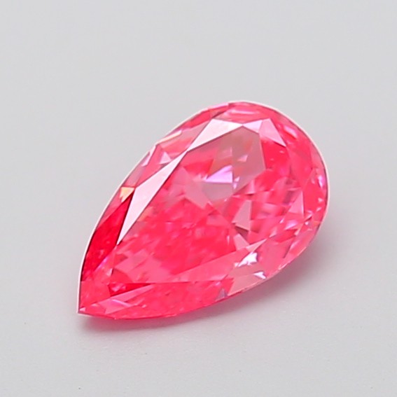 1.01 carat fancy vivid  pink VS2 EX Cut IGI pear diamond