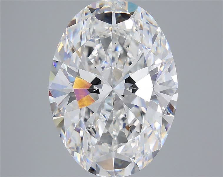 6.02 ct. oval Lab Grown Diamond front image