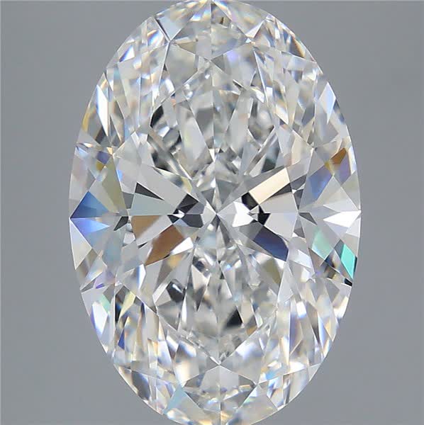 6.02 ct. oval Lab Grown Diamond front image