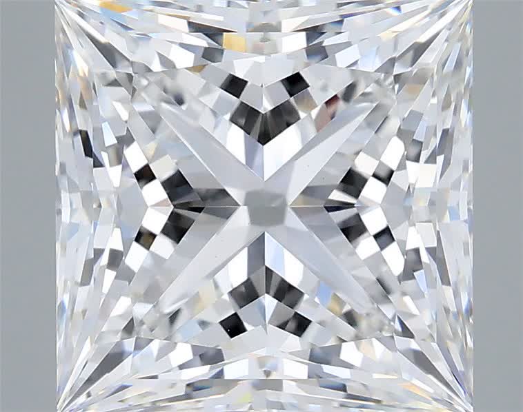 6.10 ct. princess Lab Grown Diamond front image