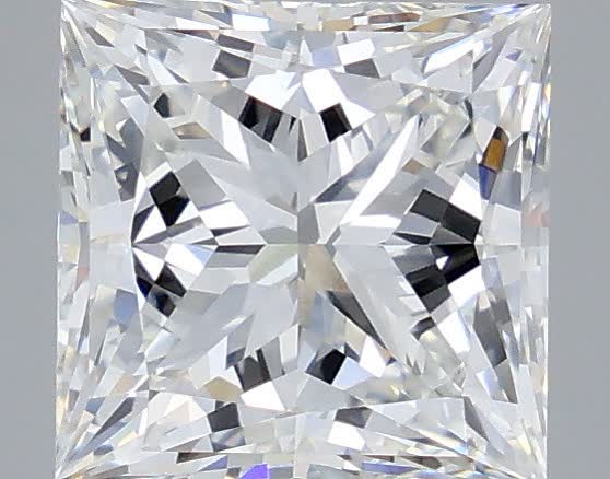 3.03 carat f VVS2 EX Cut IGI princess diamond