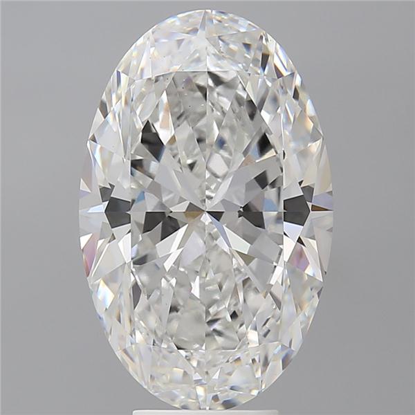 7.03 ct. oval Lab Grown Diamond front image