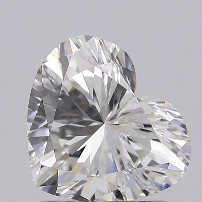 1.05 carat f VVS2 EX Cut IGI heart diamond