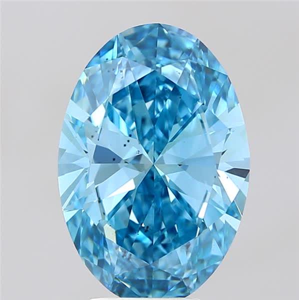 5.00 ct. oval Lab Grown Diamond front image