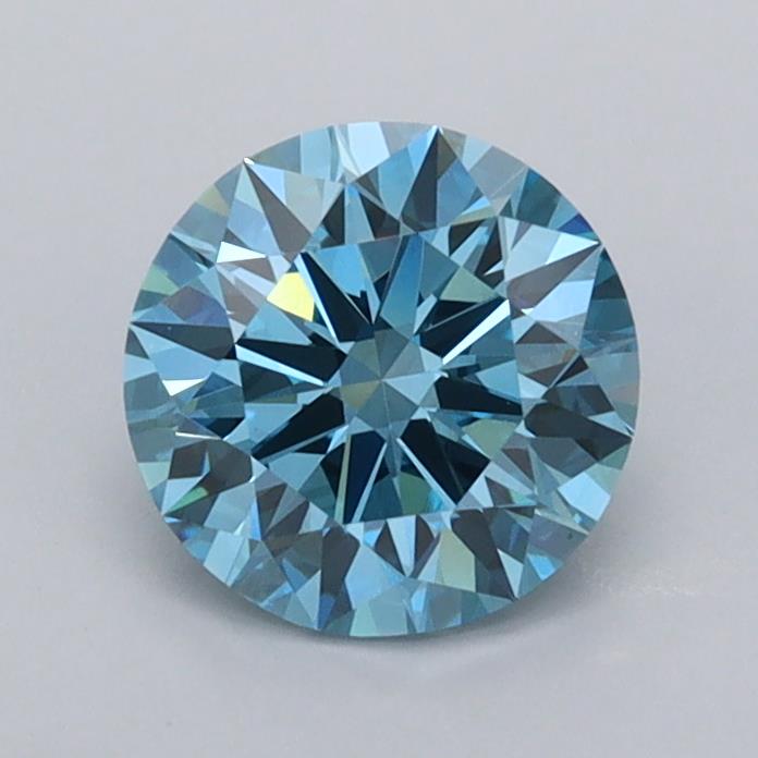 1 carat fancy vivid  blue VVS1 ID Cut IGI round diamond