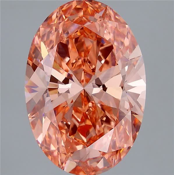 5.25 ct. oval Lab Grown Diamond front image