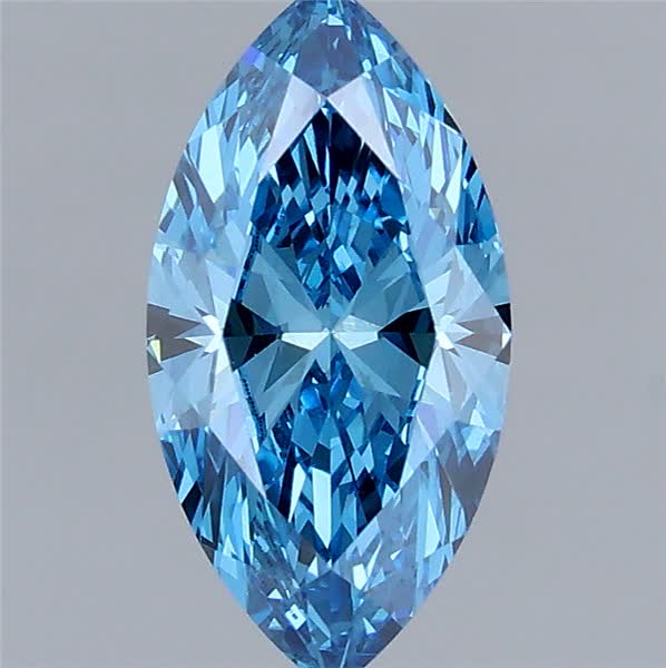1.02 carat fancy vivid  blue VS1 EX Cut IGI marquise diamond
