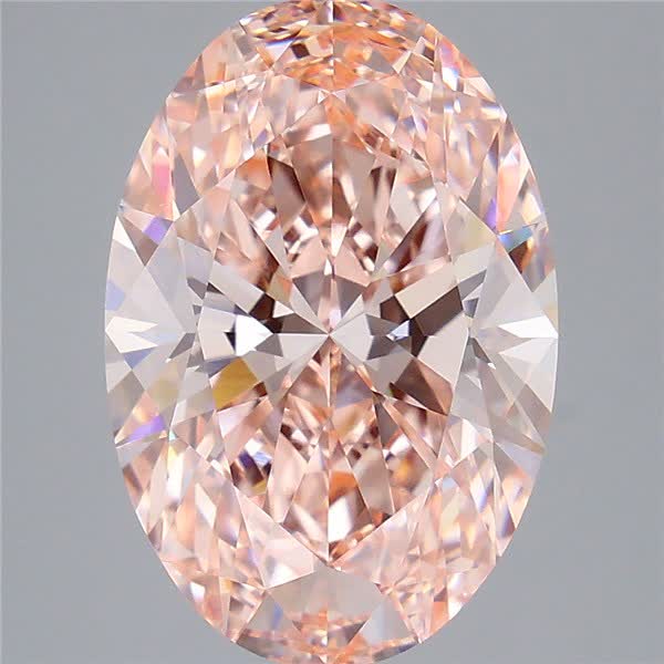 6.07 ct. oval Lab Grown Diamond front image