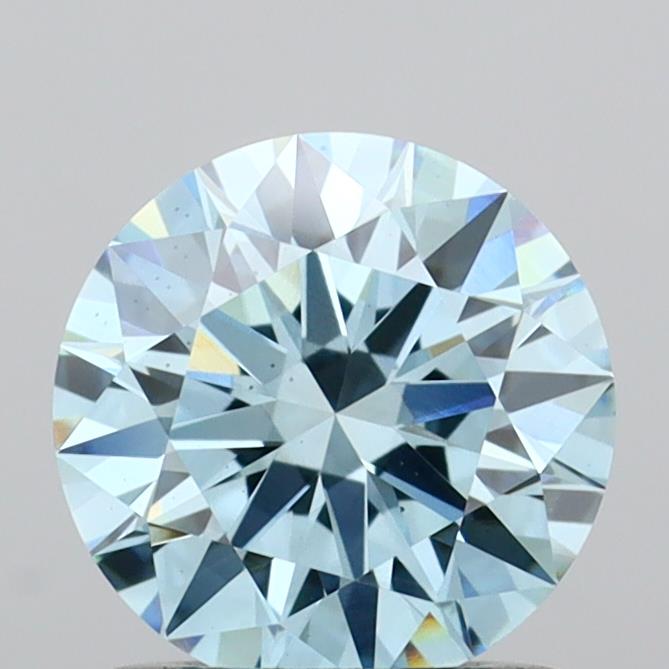 1 carat fancy vivid  blue VS2 ID Cut IGI round diamond