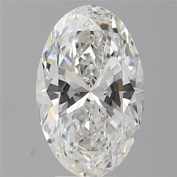 4.10 ct. oval Lab Grown Diamond front image