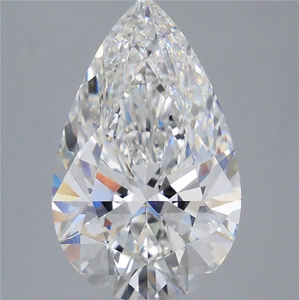 6.10 ct. pear Lab Grown Diamond front image