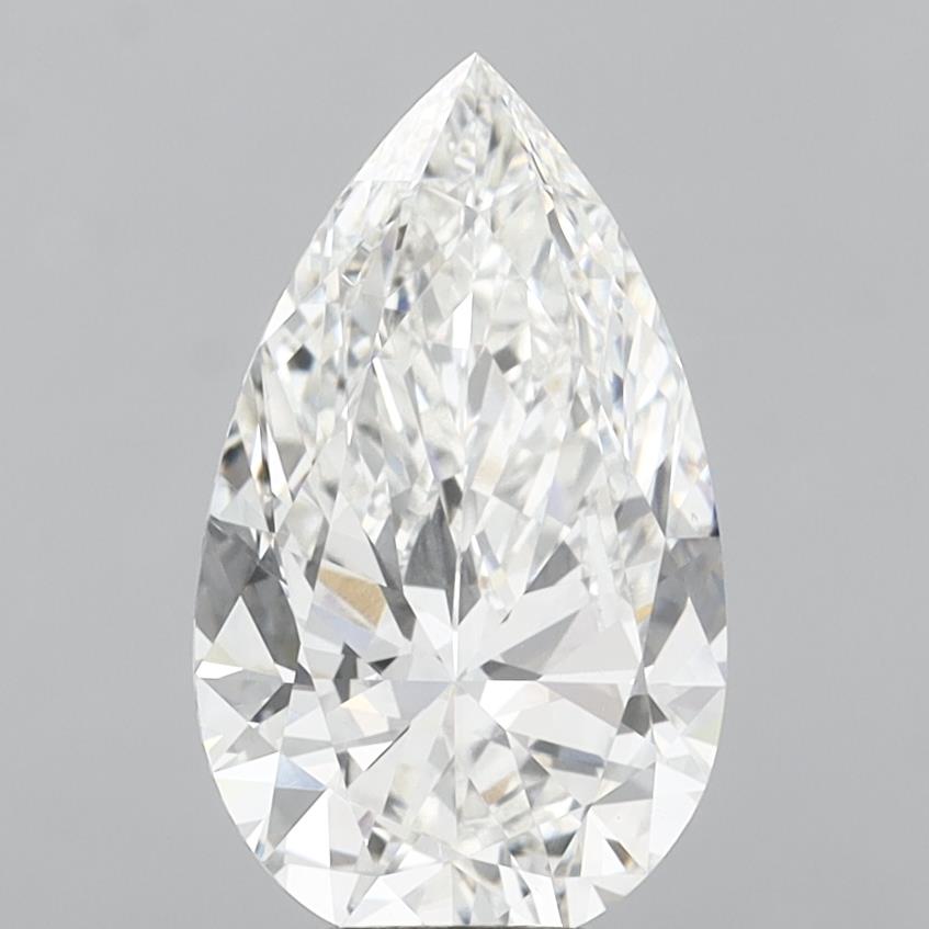 6.10 ct. pear Lab Grown Diamond front image