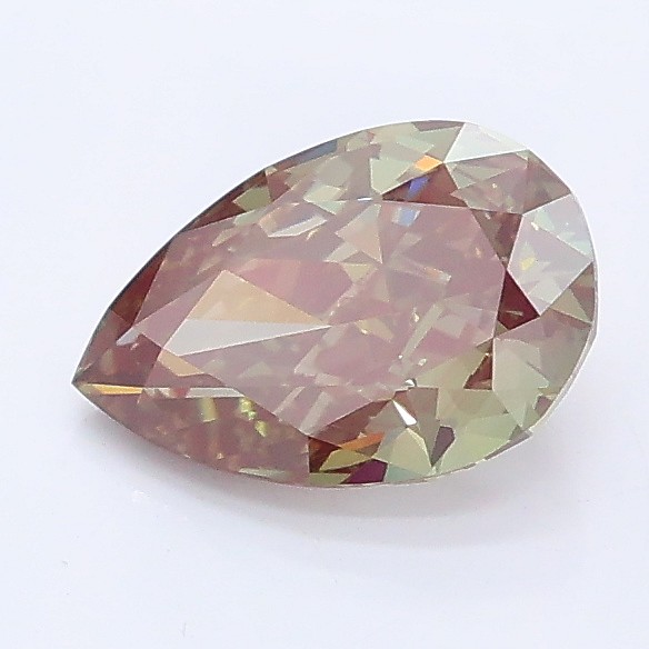 1.03 carat fancy intense  green VVS2 EX Cut IGI pear diamond