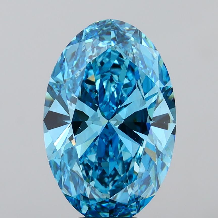 7.02 ct. oval Lab Grown Diamond front image