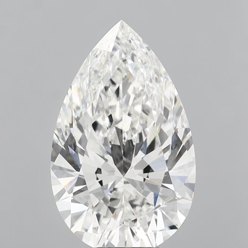 6.10 ct. pear Lab Grown Diamond front image