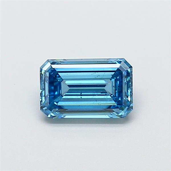 1 carat fancy vivid  blue VS2 EX Cut IGI emerald diamond