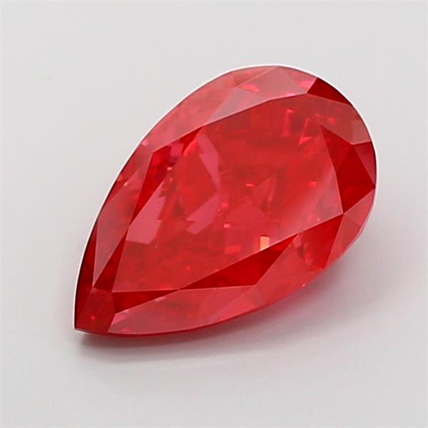 3.01 carat fancy vivid  red VS1 EX Cut IGI pear diamond