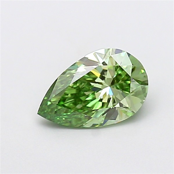 1.03 carat fancy vivid  green VS1 EX Cut IGI pear diamond