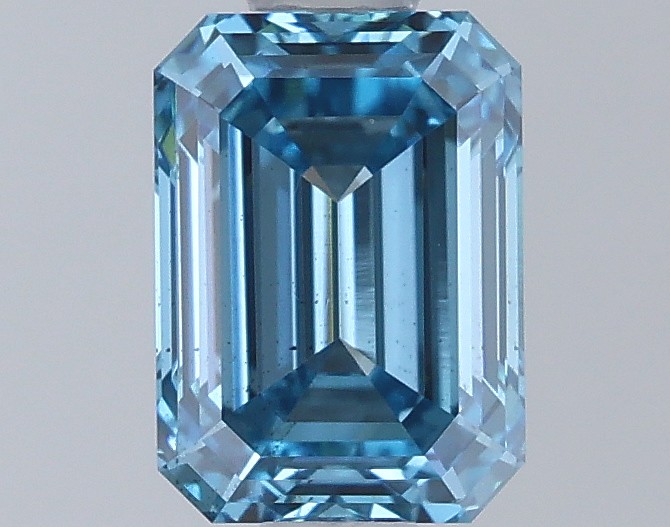 1.01 carat fancy vivid  blue VS2 EX Cut IGI emerald diamond
