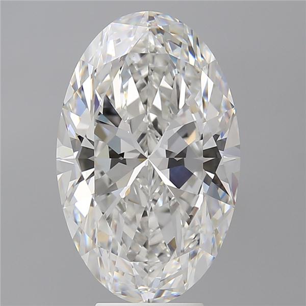 6.57 ct. oval Lab Grown Diamond front image