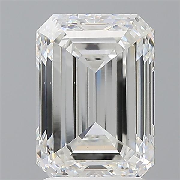 2.50 ct. emerald Lab Grown Diamond front image