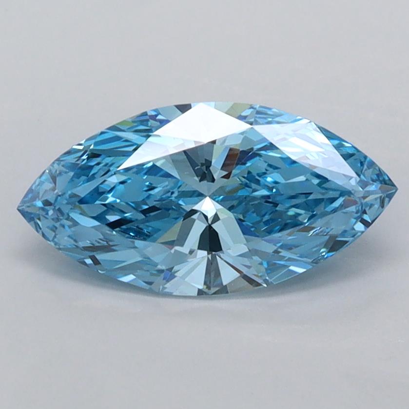 1.02 carat fancy vivid  blue VS1 EX Cut IGI marquise diamond