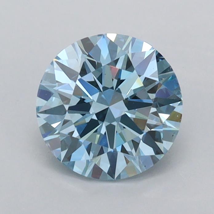 1 carat fancy vivid  blue VVS1 ID Cut IGI round diamond