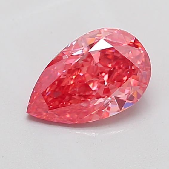 1.06 carat fancy vivid  pink VS2 EX Cut IGI pear diamond