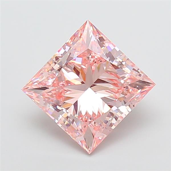 3.82 ct. princess Lab Grown Diamond front image