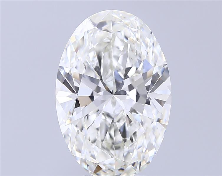 6.08 ct. oval Lab Grown Diamond front image