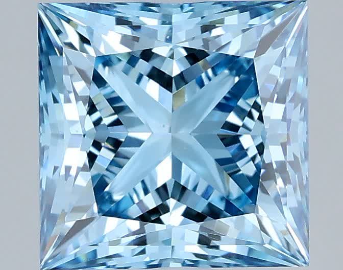 2.10 ct. princess Lab Grown Diamond front image