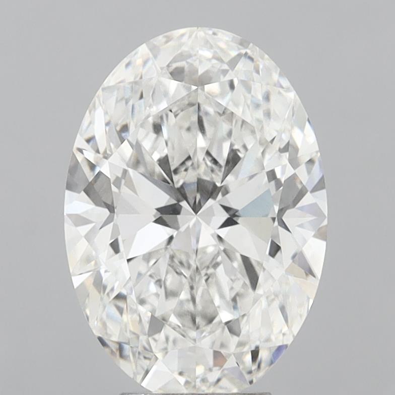 6.10 ct. oval Lab Grown Diamond front image