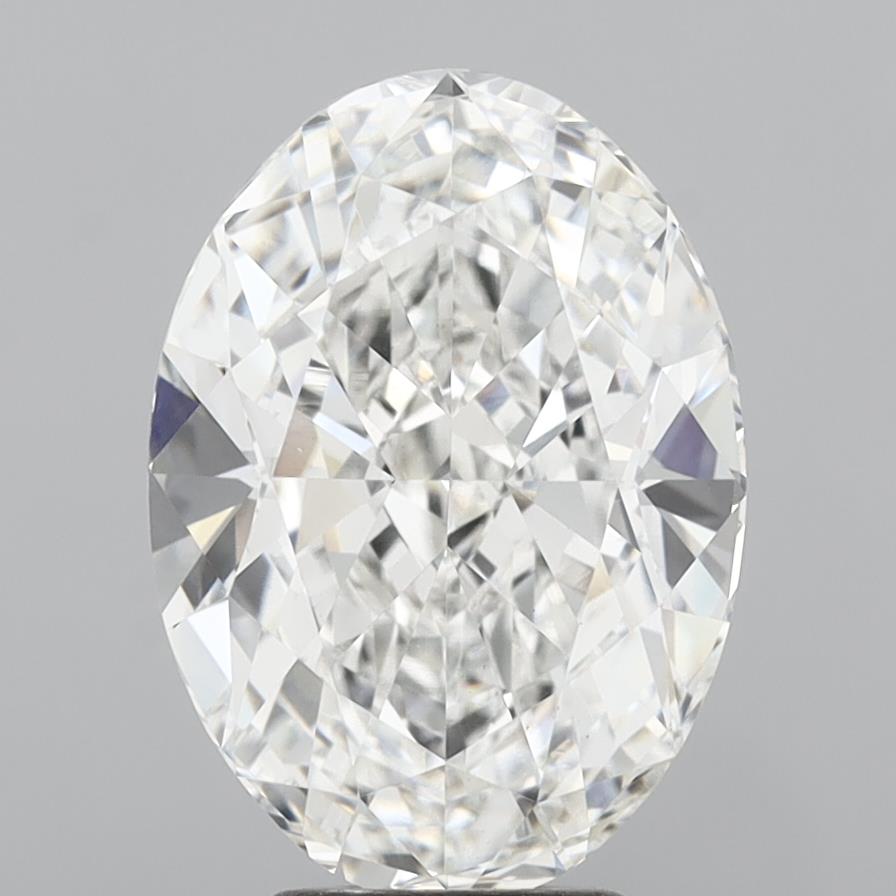 6.08 ct. oval Lab Grown Diamond front image