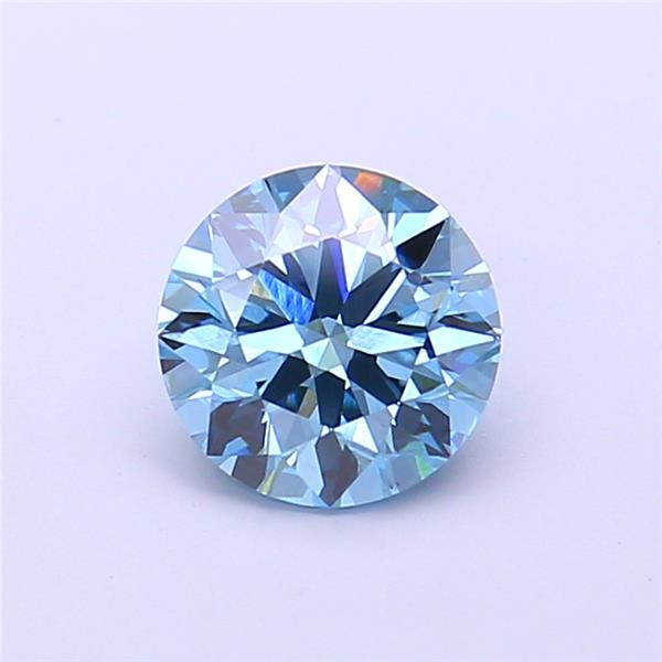 1.08 carat fancy vivid  blue VS1 ID Cut IGI round diamond