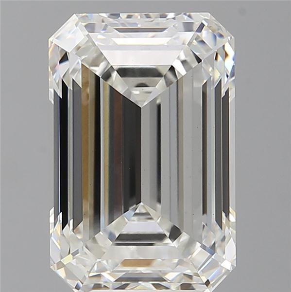 7.10 ct. emerald Lab Grown Diamond front image