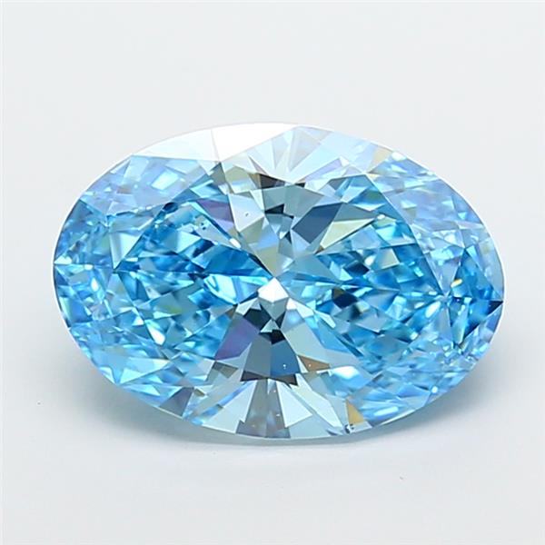 5.00 ct. oval Lab Grown Diamond front image