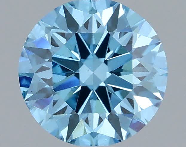 1 carat fancy vivid  blue VS1 ID Cut IGI round diamond