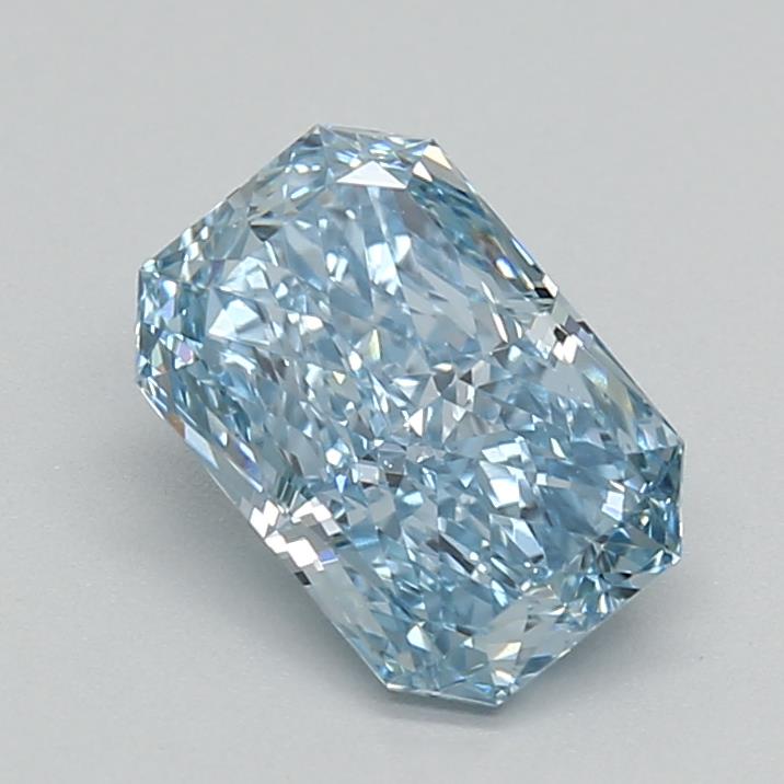 1.22 carat fancy vivid  blue VS1 EX Cut IGI radiant diamond