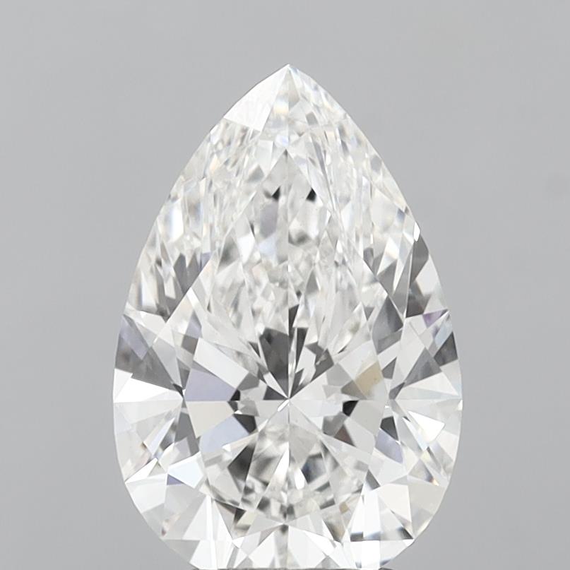 3.02 carat f VVS2 EX Cut IGI pear diamond